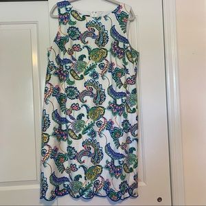 Paisley Pattern Talbots Shift Dress